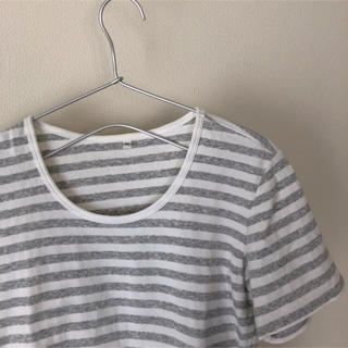 ムジルシリョウヒン(MUJI (無印良品))のオーガニックコットンボーダーTシャツ(Tシャツ(半袖/袖なし))