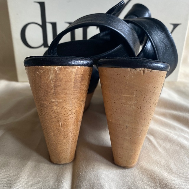durbuy(デュルブイ)の🉐お値下げ‼️【durbuy ウッドソールサンダル 】midwest購入 レディースの靴/シューズ(サンダル)の商品写真