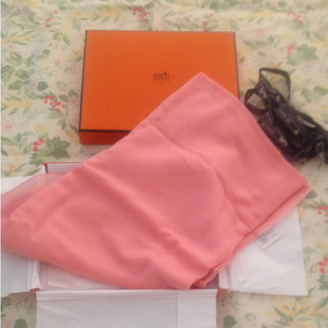 Hermes - エルメス ロゴ入りカシミヤシルクストール♡春夏向け♡未使用 ...