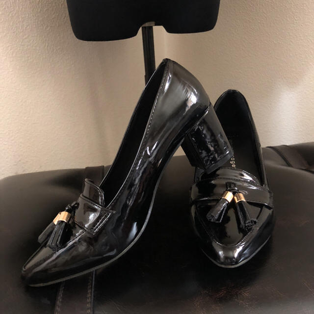 エナメル タッセルローファー パンプス 23㎝ レディースの靴/シューズ(ローファー/革靴)の商品写真