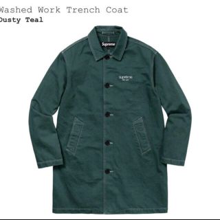 シュプリーム(Supreme)の希少 Lサイズ Washed Work Trench Coat(トレンチコート)