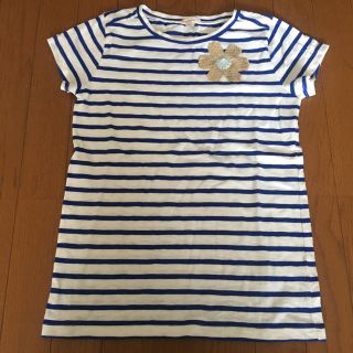 ジェイクルー(J.Crew)のJCrew キッズ 14サイズ ボーダー Tシャツ ネイビー(Tシャツ/カットソー)