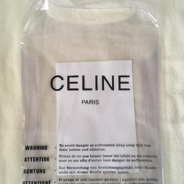 CELINE セリーヌ　クリアバッグ　ビニールバッグ　PVCバッグ　2018