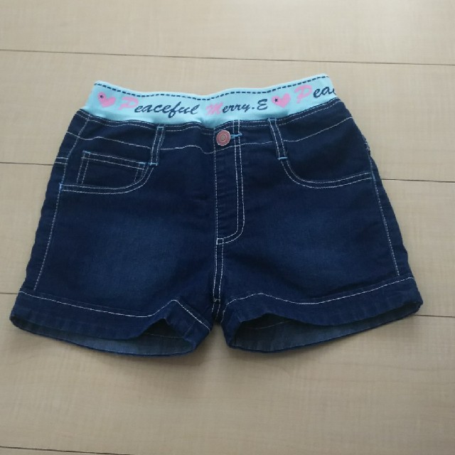 デニムショートパンツ キッズ/ベビー/マタニティのキッズ服女の子用(90cm~)(パンツ/スパッツ)の商品写真