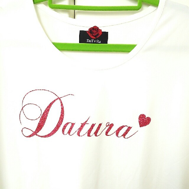 DaTuRa(ダチュラ)のDaTuRa【ラメプリントTシャツ】 レディースのトップス(Tシャツ(半袖/袖なし))の商品写真