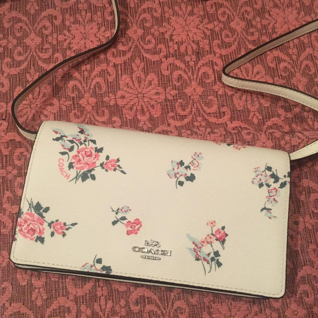 COACH 花柄ショルダーウォレット セールショップ