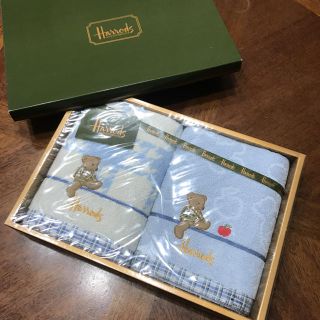 ハロッズ(Harrods)の☆新品未使用品☆Harrodsハロッズフェイスタオルセット(タオル/バス用品)