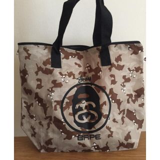 A BATHING APE - APE×STUSSY コラボ トート 付録の通販 by