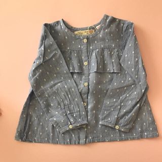 ザラキッズ(ZARA KIDS)のぷんぷ様専用⭐️ZARA ブラウス、コンビネゾン、靴下(ブラウス)