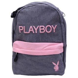 プレイボーイ(PLAYBOY)のPLAYBOY プレイボーイ キッズ 子供用リュック★グレー【新品】(通園バッグ)