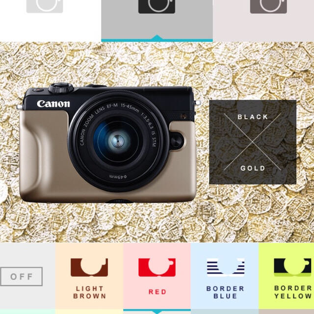 Canon(キヤノン)のcanon / m100 フェイスジャケット スマホ/家電/カメラのカメラ(ミラーレス一眼)の商品写真