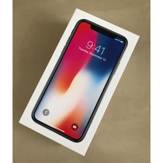 アイフォーン(iPhone)の【新品】 iphonex 256GB docomo   スペースグレイ  SIM(スマートフォン本体)