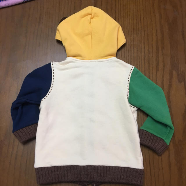 mikihouse(ミキハウス)のプッチー なりきりパーカー カラフル キッズ/ベビー/マタニティのキッズ服男の子用(90cm~)(ジャケット/上着)の商品写真