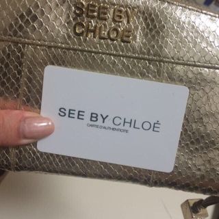 シーバイクロエ(SEE BY CHLOE)のSEE BY CHLOE gold長財布(財布)