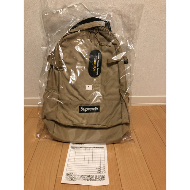 Supreme(シュプリーム)のsupreme backpack ベージュ メンズのバッグ(バッグパック/リュック)の商品写真