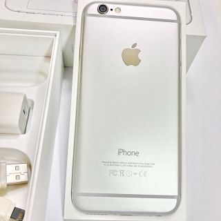 アップル(Apple)のmoco様専用です ★iPhone 6  シルバー  16GB  docomo(スマートフォン本体)