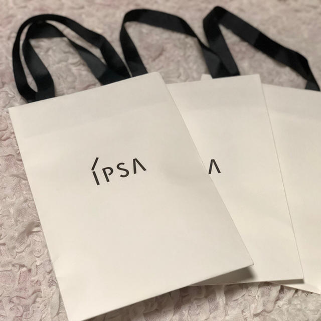 IPSA(イプサ)のイプサ IPSA 紙袋 3個セット 小  ショッパー ショップ袋 レディースのバッグ(ショップ袋)の商品写真