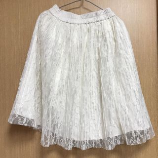 マジェスティックレゴン(MAJESTIC LEGON)のマジェスティックレゴン チュール レース プリーツ スカート(ひざ丈スカート)