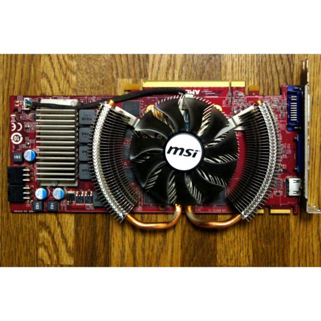 MSI グラフィックボード ATI R4870 CYCLONE S 1G スマホ/家電/カメラのPC/タブレット(PCパーツ)の商品写真