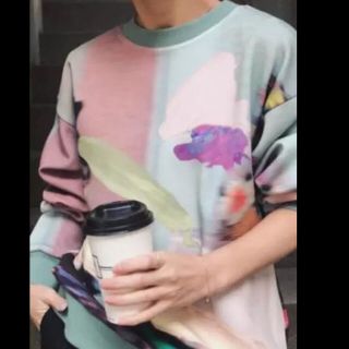 アメリヴィンテージ(Ameri VINTAGE)の★Ameri★ EMILIA PAINT SWEAT TOP (トレーナー/スウェット)