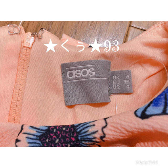 asos(エイソス)の新品 ASOS エイソス フラワープリントノースリープワンピース インポート レディースのワンピース(ひざ丈ワンピース)の商品写真