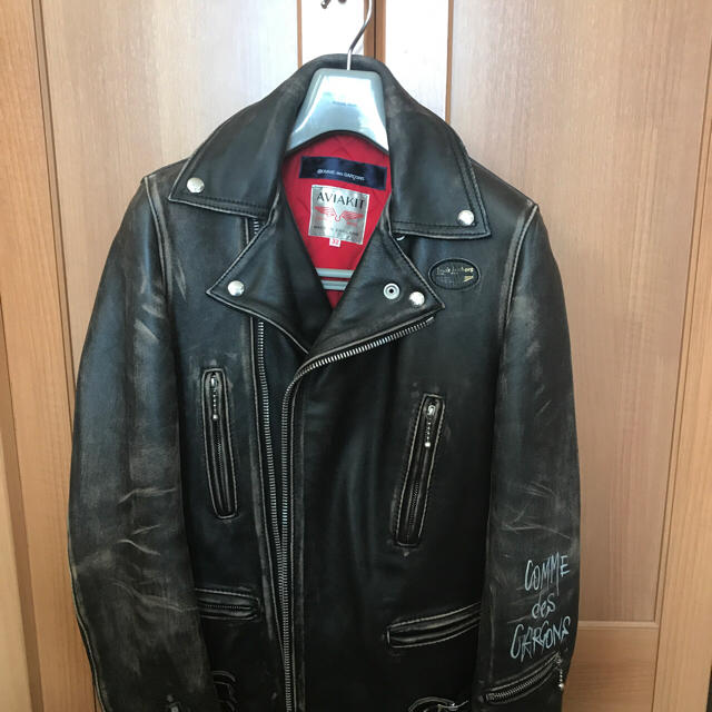 50%OFF コムデギャルソン ルイスレザー 32 ライダースジャケット - www