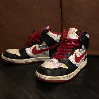 ナイキ(NIKE)のNIKE dunk high red black 赤黒 28cm ダンク(スニーカー)