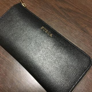 フルラ(Furla)のFURLA  財布  ブラック×ゴールド(財布)