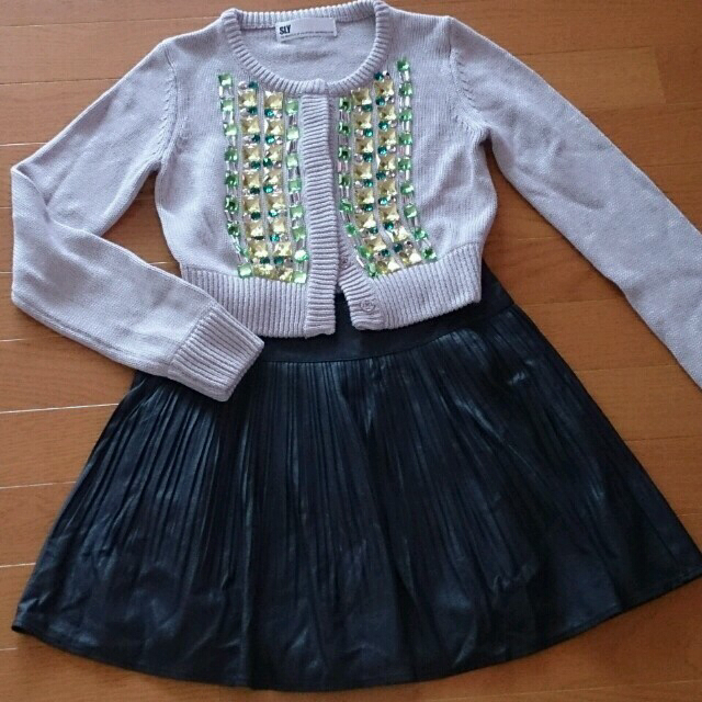 MIIA(ミーア)のMiiAレザースカート レディースのスカート(ミニスカート)の商品写真
