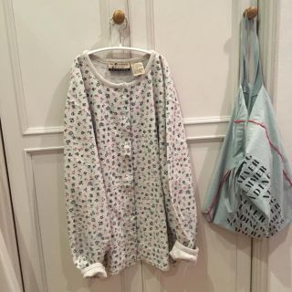 ロキエ(Lochie)のblue pink flower cardigan💐花柄サーマルカーディガン(カーディガン)