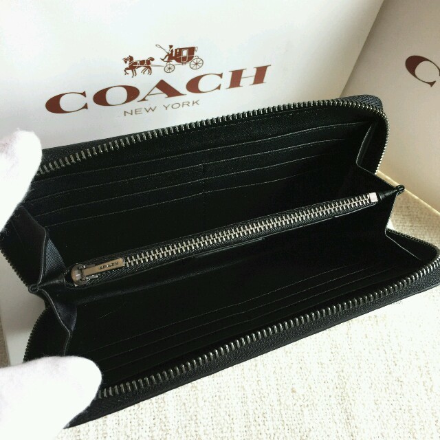 COACH(コーチ)のCOACH長財布 コーチ正規品 F87107 ブラック キース・ヘリング メンズ メンズのファッション小物(長財布)の商品写真