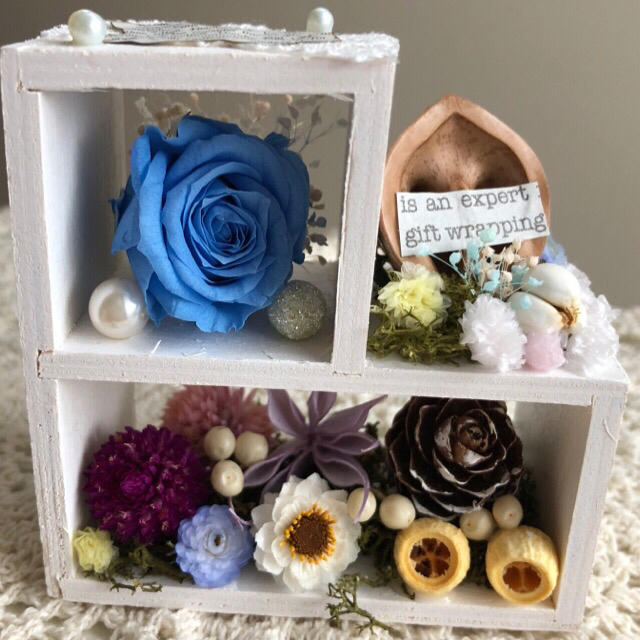 高速配送 フラワーBOX♡*゜⑩ プリザーブドフラワー 高速配送 フラワーBOX♡*゜⑩ プリザーブドフラワー