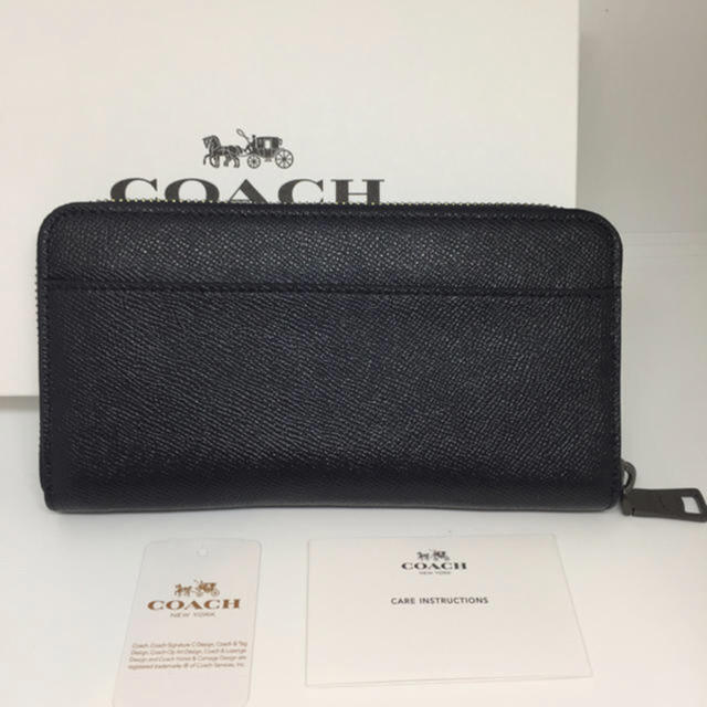 COACH(コーチ)のCOACH コーチ メンズ 長財布 ブラック 黒 ラウンドファスナー 財布 メンズのファッション小物(長財布)の商品写真