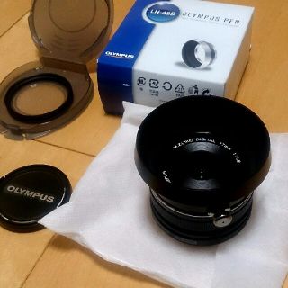 オリンパス(OLYMPUS)の【美品！】M.ZUIKO 17mm f1.8 フード、フィルターセット(レンズ(単焦点))