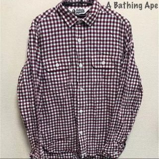 アベイシングエイプ(A BATHING APE)のA BATHING APE ア ベイジングエイプ チェックシャツ M(シャツ)