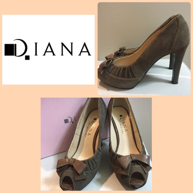 DIANA(ダイアナ)の専用ページです♡ダイアナ♡ブラウンスエード リボンパンプス♡ レディースの靴/シューズ(ハイヒール/パンプス)の商品写真