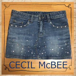 セシルマクビー(CECIL McBEE)の春夏☆CECIL McBEE☆キラキラデニムミニスカート(ミニスカート)