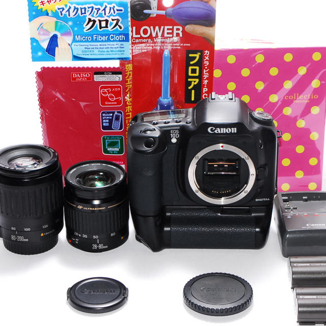 Canon(キヤノン)の❤️相棒と出かけよう❤️ Canon EOS 10D 大迫力のダブルズームキット スマホ/家電/カメラのカメラ(デジタル一眼)の商品写真