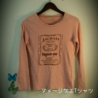 ダメージ加工Tシャツ(Tシャツ(長袖/七分))