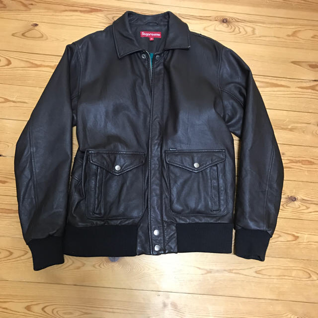 魅力的な価格 Supreme - Jacket Bomber Leather  supreme レザージャケット