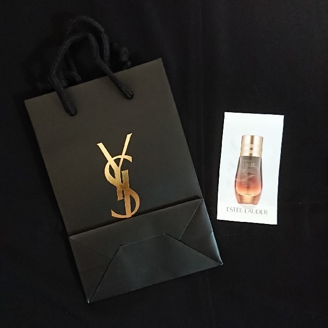 Yves Saint Laurent Beaute(イヴサンローランボーテ)のYSL＊ショッパー＊ショップ袋＊サンローラン＊エスティローダー＊アドバンスナイト レディースのバッグ(ショップ袋)の商品写真