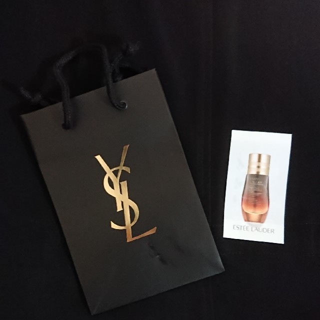Yves Saint Laurent Beaute(イヴサンローランボーテ)のYSL＊ショッパー＊ショップ袋＊サンローラン＊エスティローダー＊アドバンスナイト レディースのバッグ(ショップ袋)の商品写真