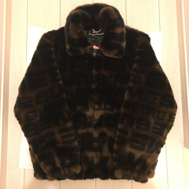 Sサイズ Faux Fur Repeater Bomber Jacket