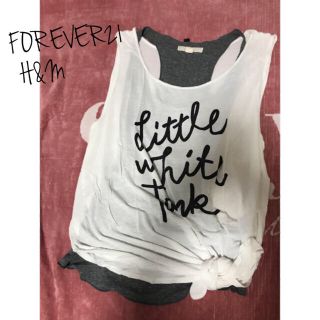 エイチアンドエム(H&M)のFOREVER21&H&M＊ぼかしタンク&タンクトップ3点set(タンクトップ)