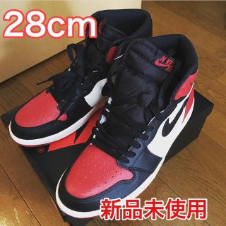 ナイキ(NIKE)のaj1 bred toe 28cm 超希少(スニーカー)