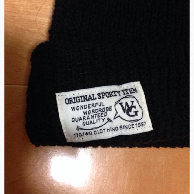 179/WG(イチナナキュウダブルジー)の♡黒ニット帽♡ レディースの帽子(ニット帽/ビーニー)の商品写真