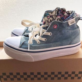 ヴァンズ(VANS)のVANS スニーカー デニム地 21cm 箱付き(スニーカー)