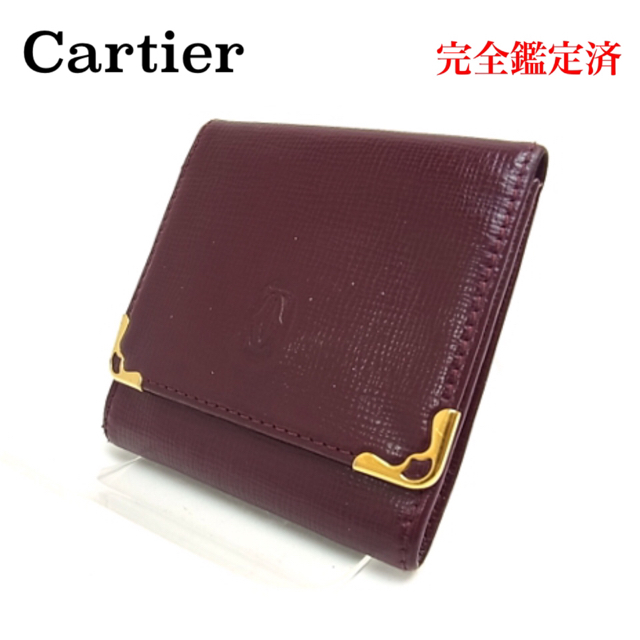 Cartier(カルティエ)のCartier カルティエ マストライン コインケース ボルドー レディースのファッション小物(コインケース)の商品写真