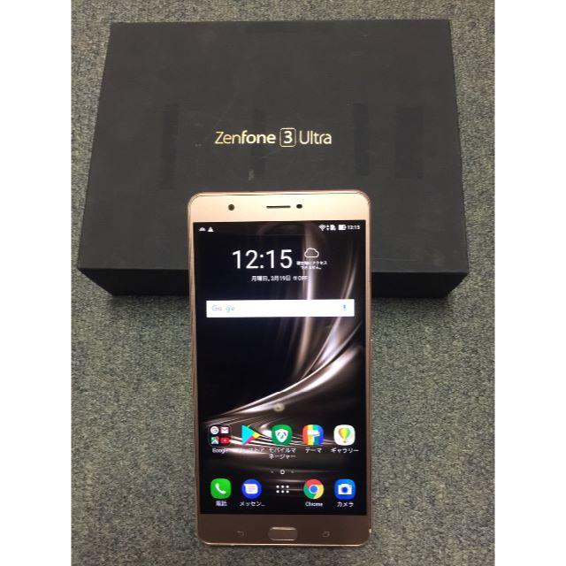 ASUS ZenFone3 ultra　ローズゴールド SIMフリー スマホ/家電/カメラのスマートフォン/携帯電話(スマートフォン本体)の商品写真