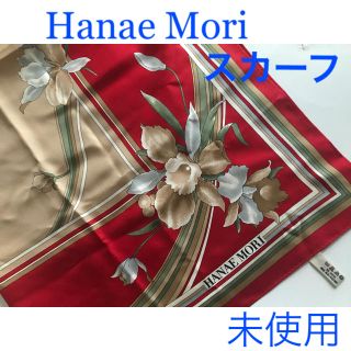 ハナエモリ(HANAE MORI)のモリナハエ★大判ストール レッド(バンダナ/スカーフ)